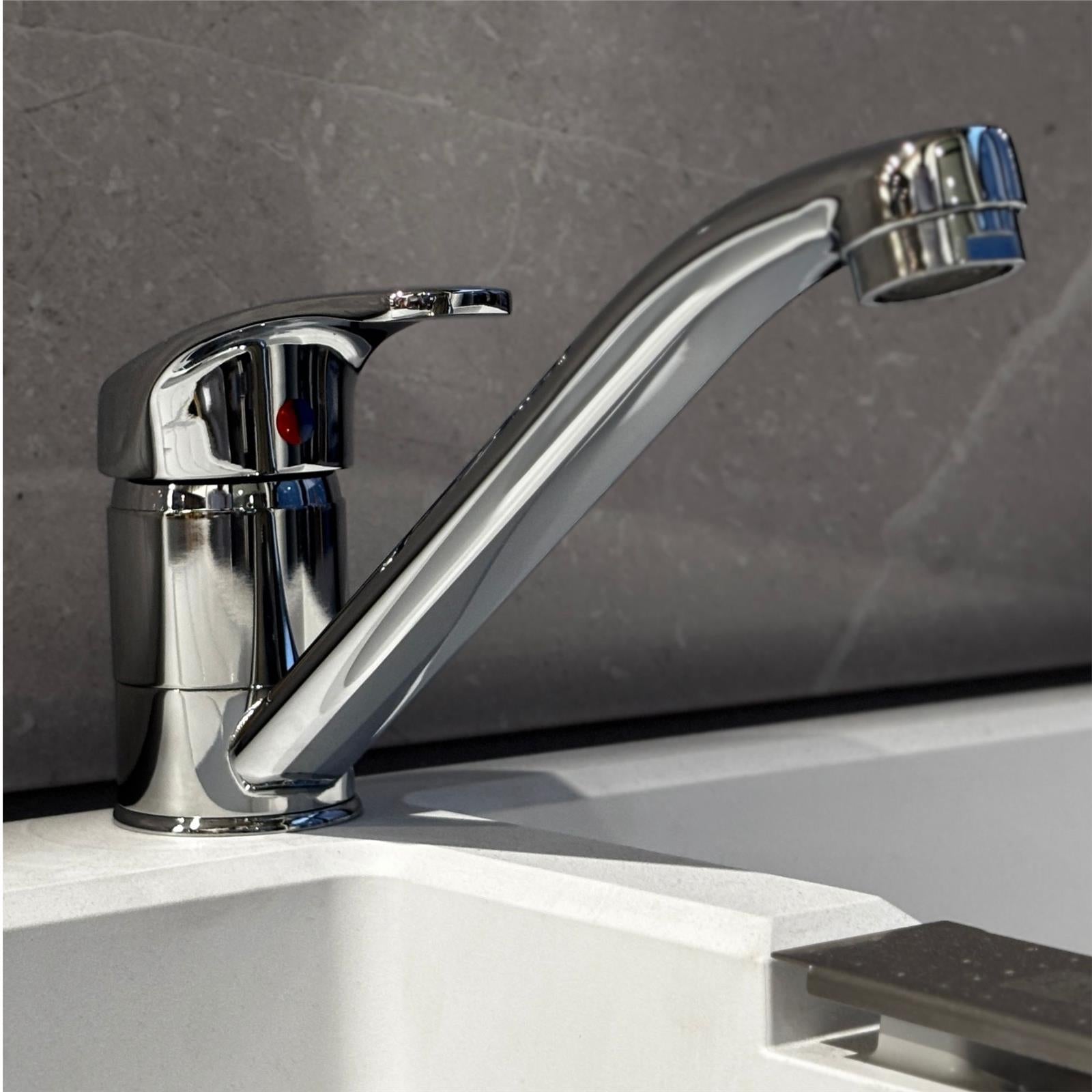 Liquida VS626CH Single Top Lever Kitchen Mixer Tap In Chrome
